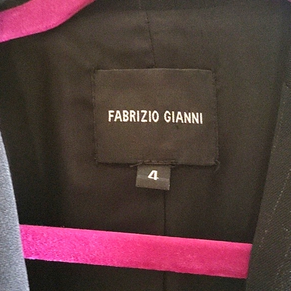 Fabrizio Gianni Woman's Pinstripe Suit Jacket, Size: 4 - Picture 3 of 8